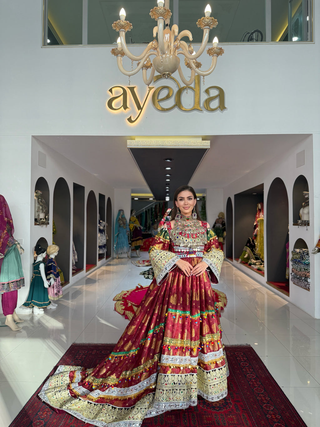 Gold Bridal Gand-e-Afghani