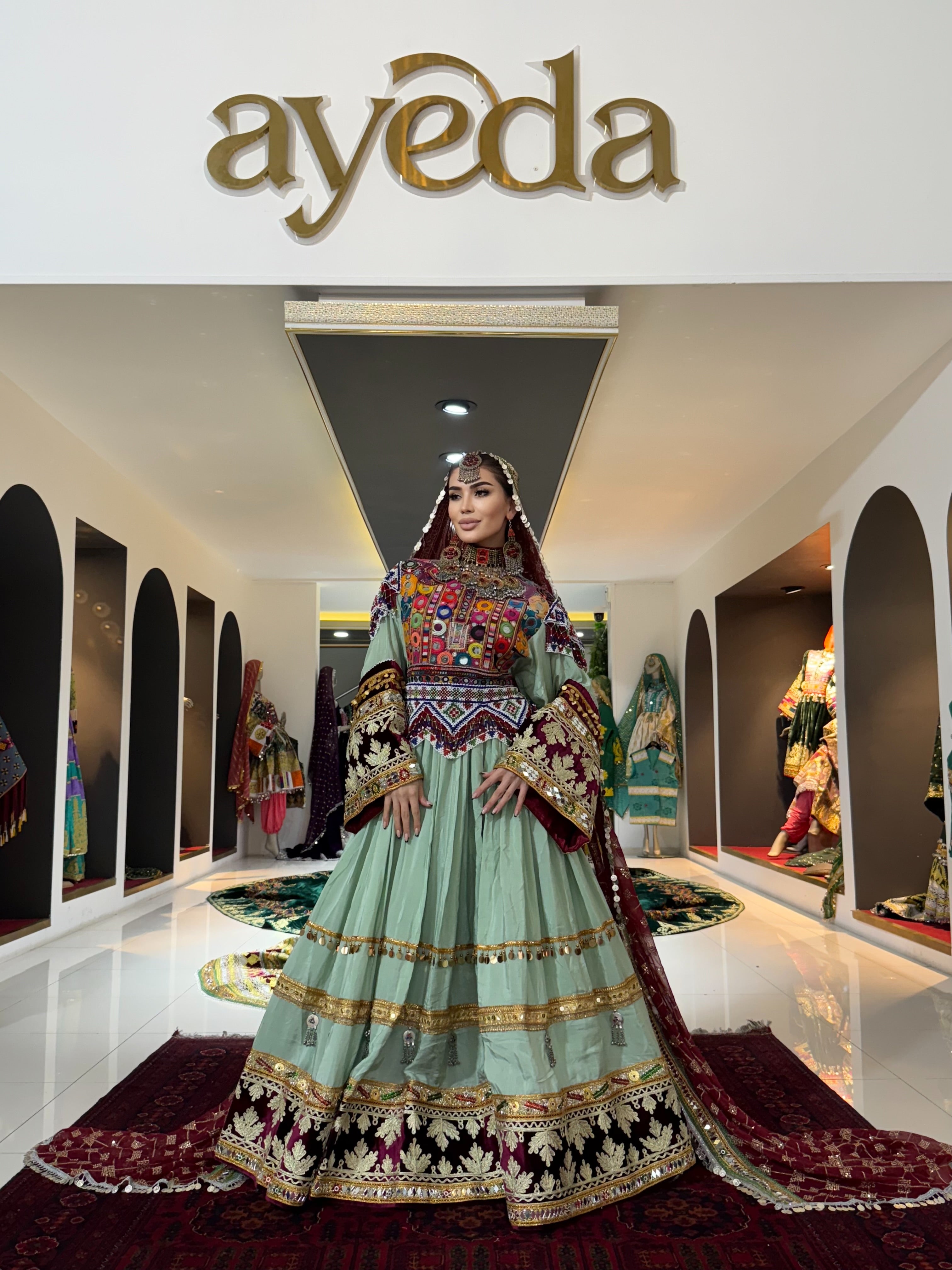 Kuchi Gown with Waistcoat