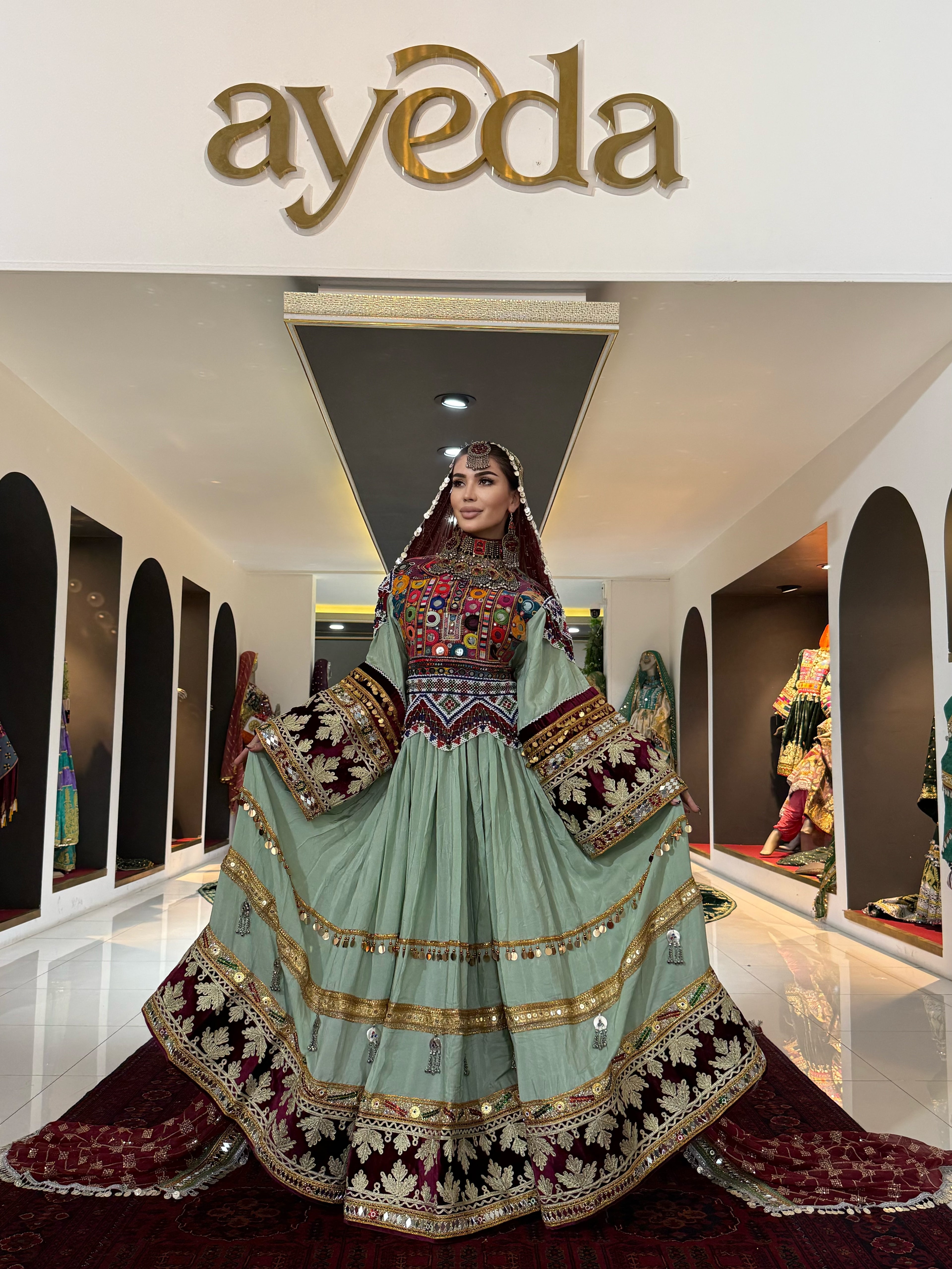 Kuchi Gown with Waistcoat