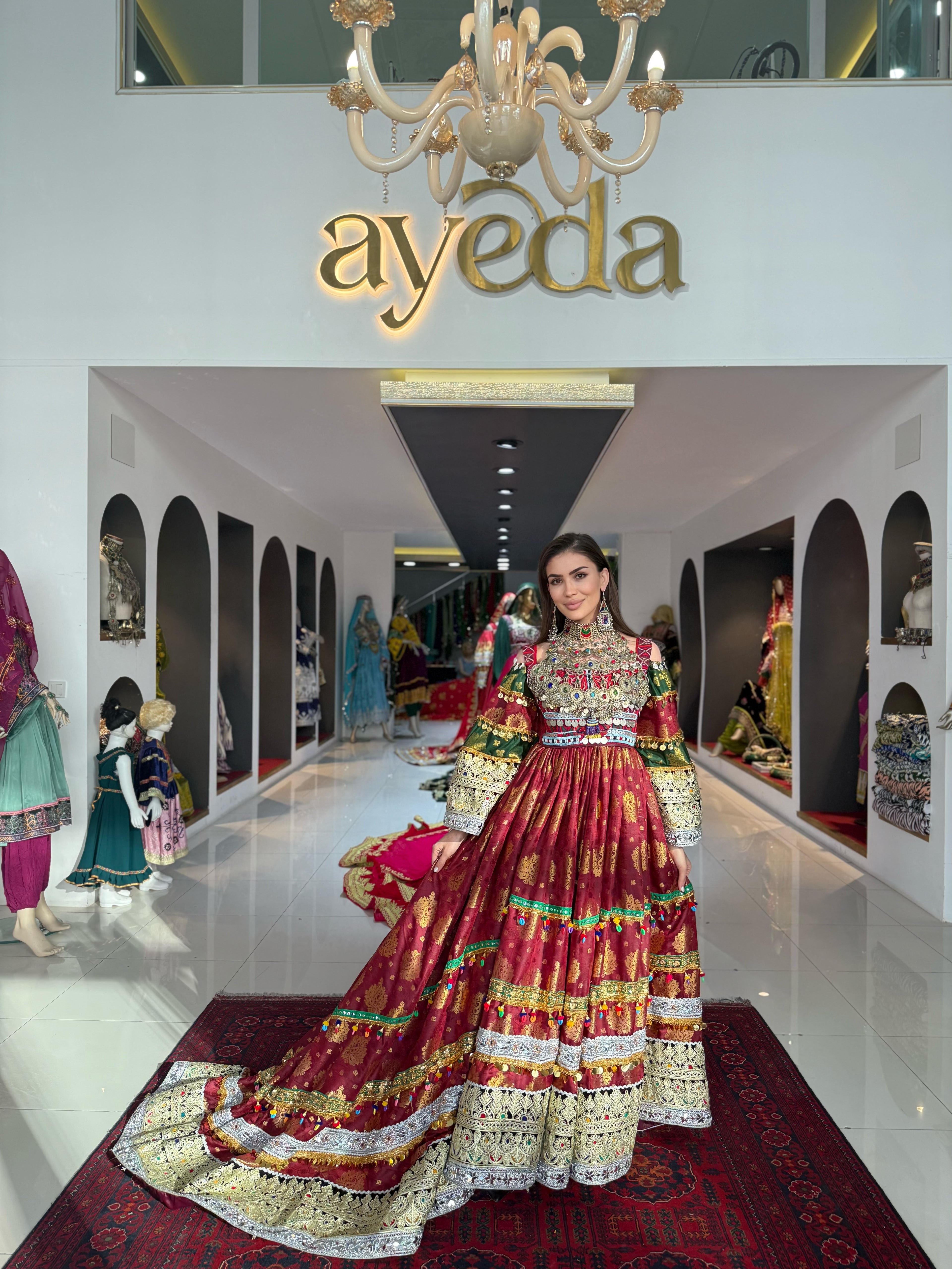 Gold Bridal Gand-e-Afghani
