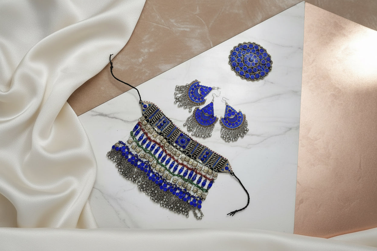 Nomadic Azure & Gold Set
