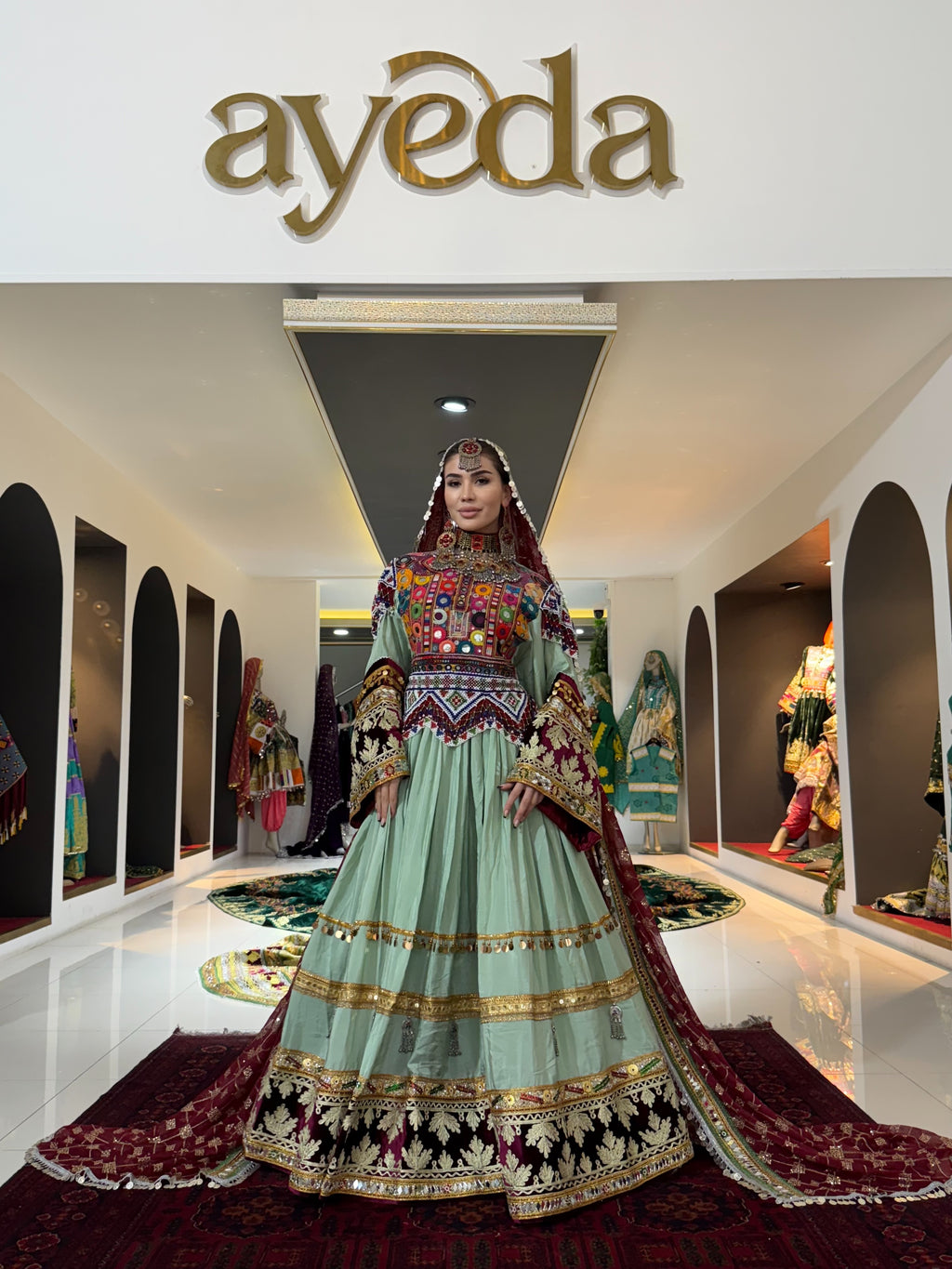 Kuchi Gown with Waistcoat