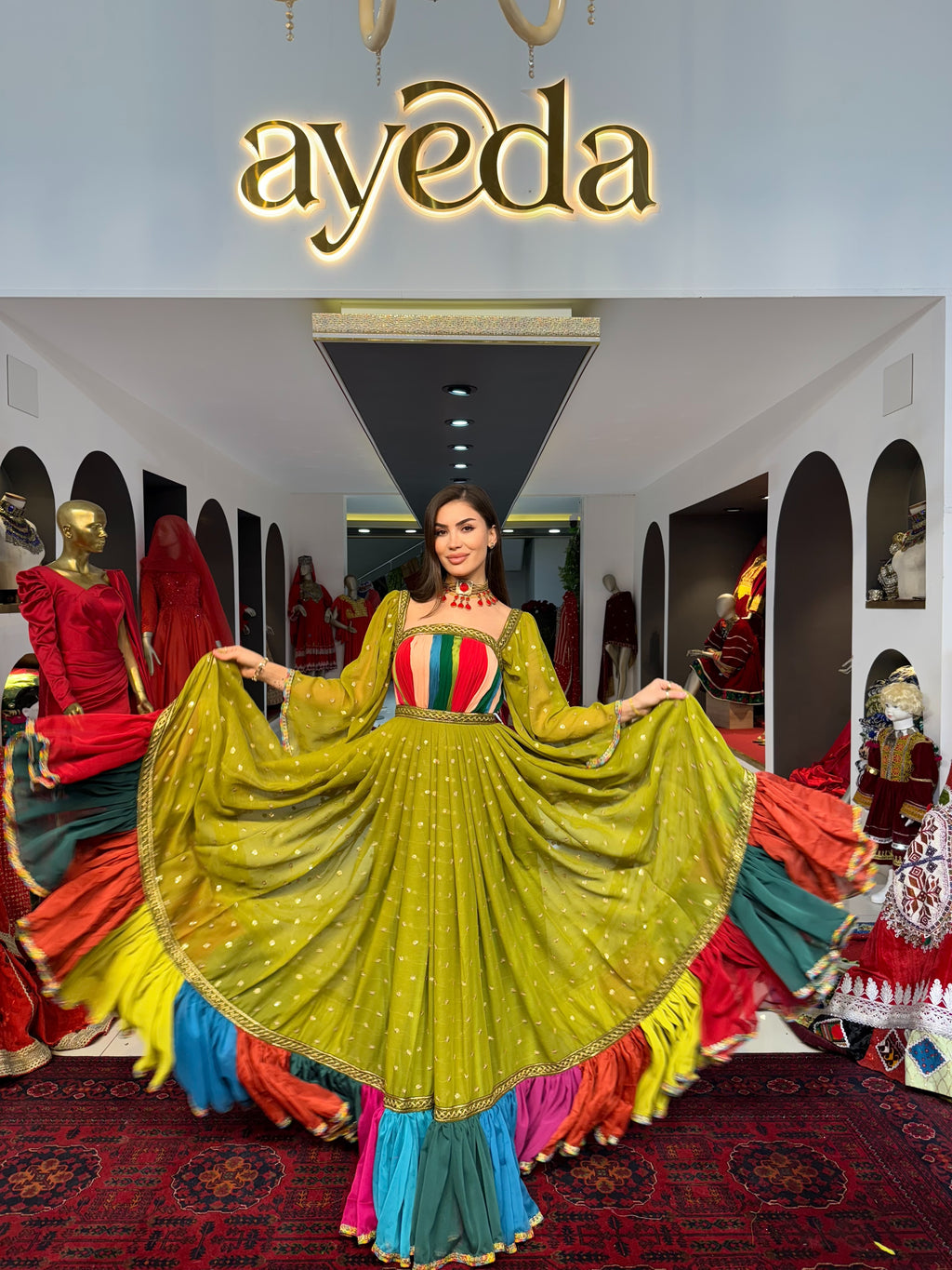 Multi-Color Afghan Wear