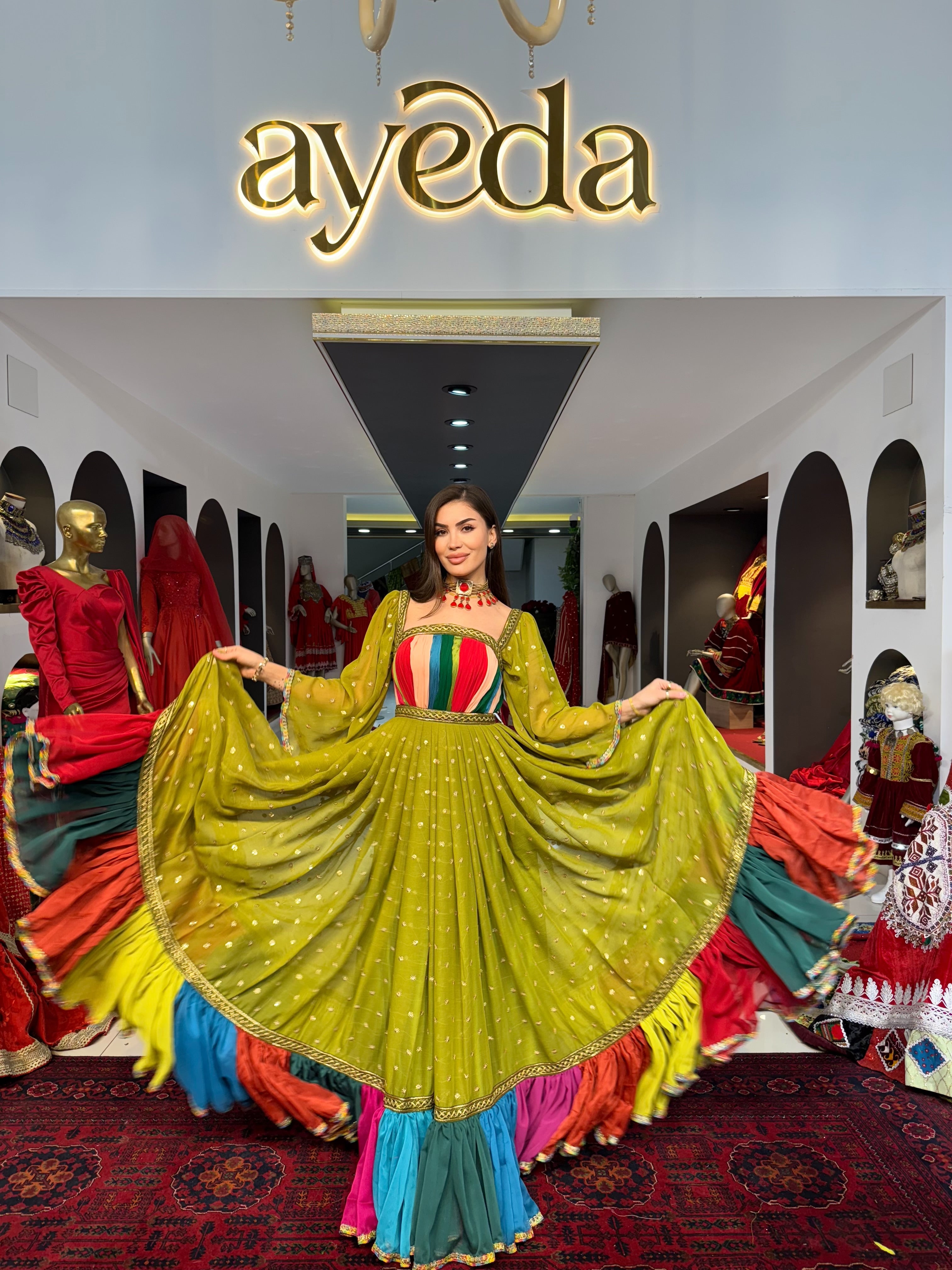 Multi-Color Afghan Wear