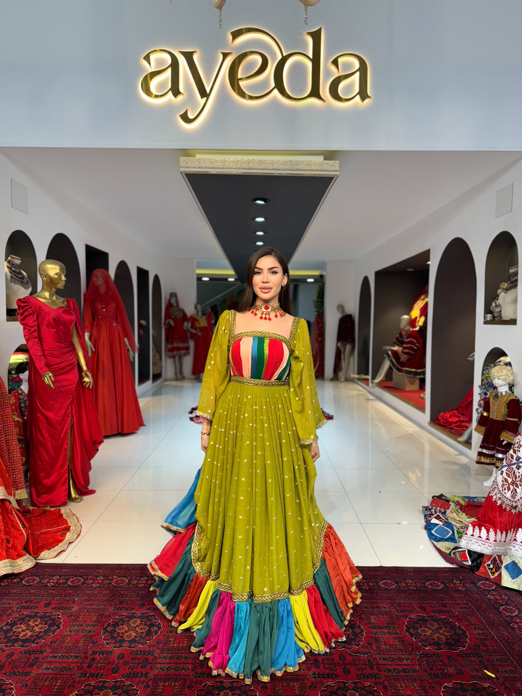 Multi-Color Afghan Wear