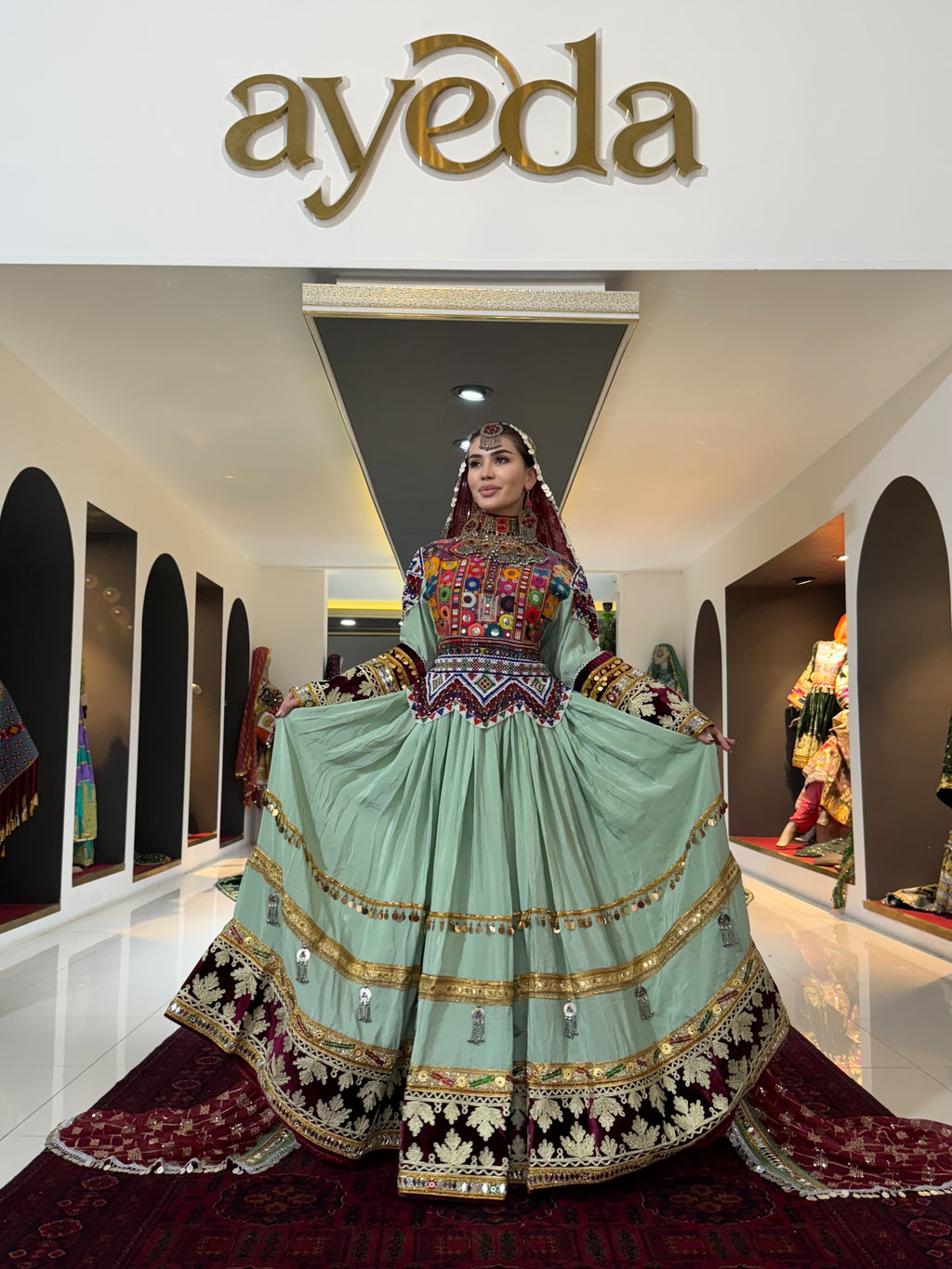 Kuchi Gown with Waistcoat