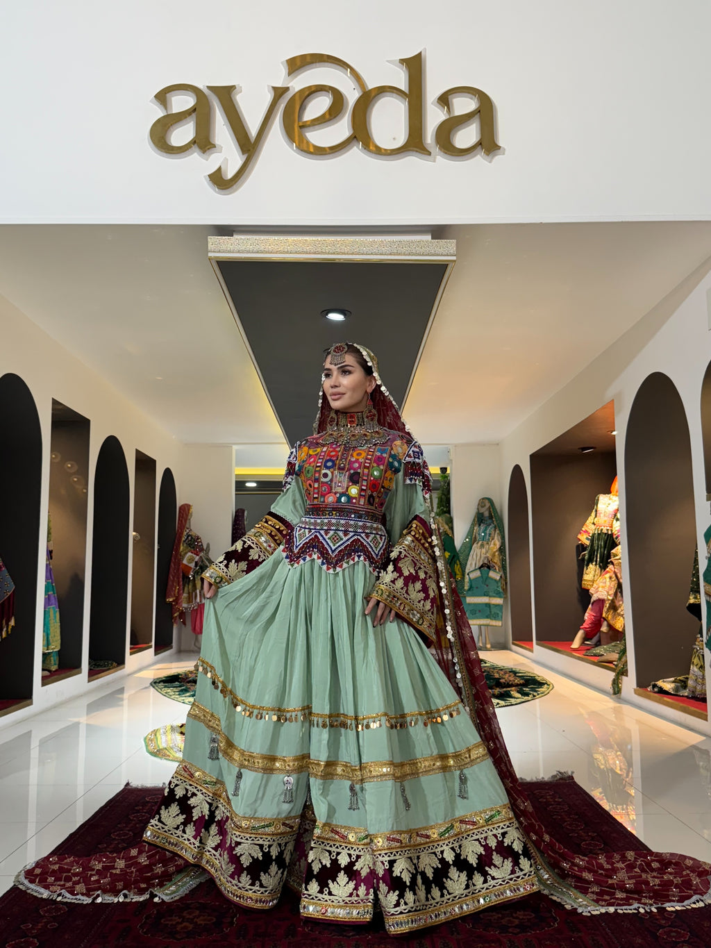 Kuchi Gown with Waistcoat