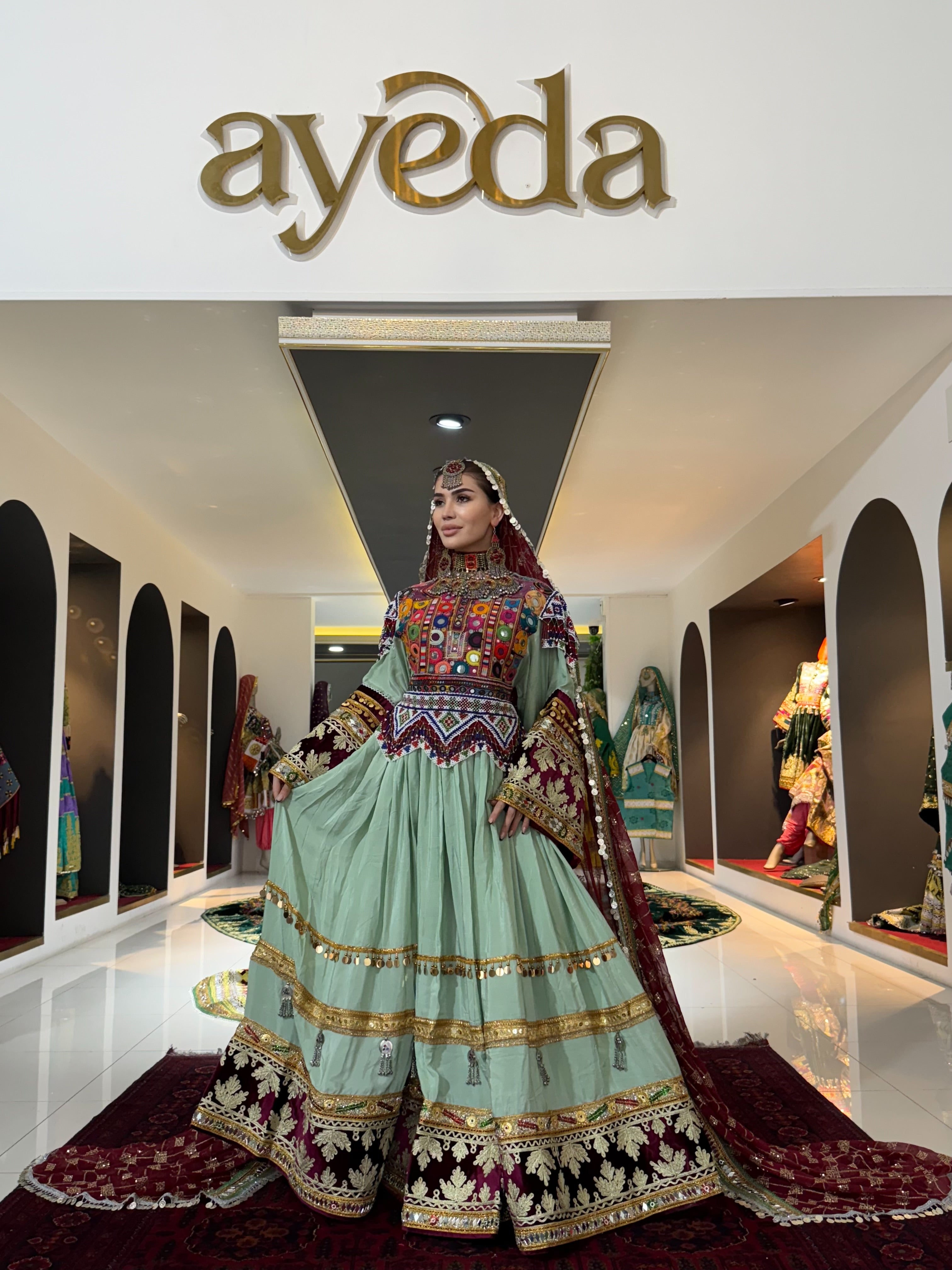 Kuchi Gown with Waistcoat