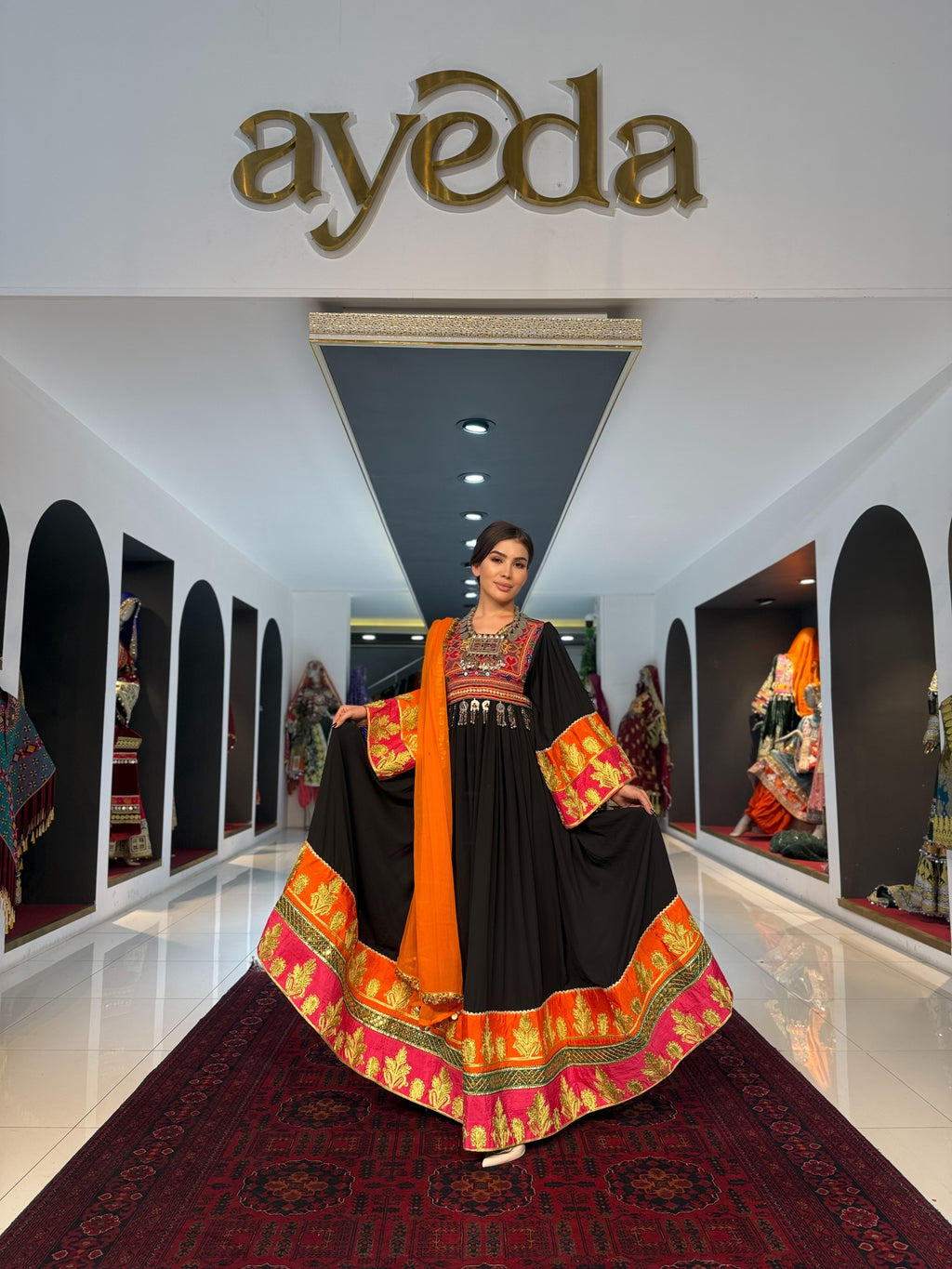 Black & Orange Kuchi Fusion