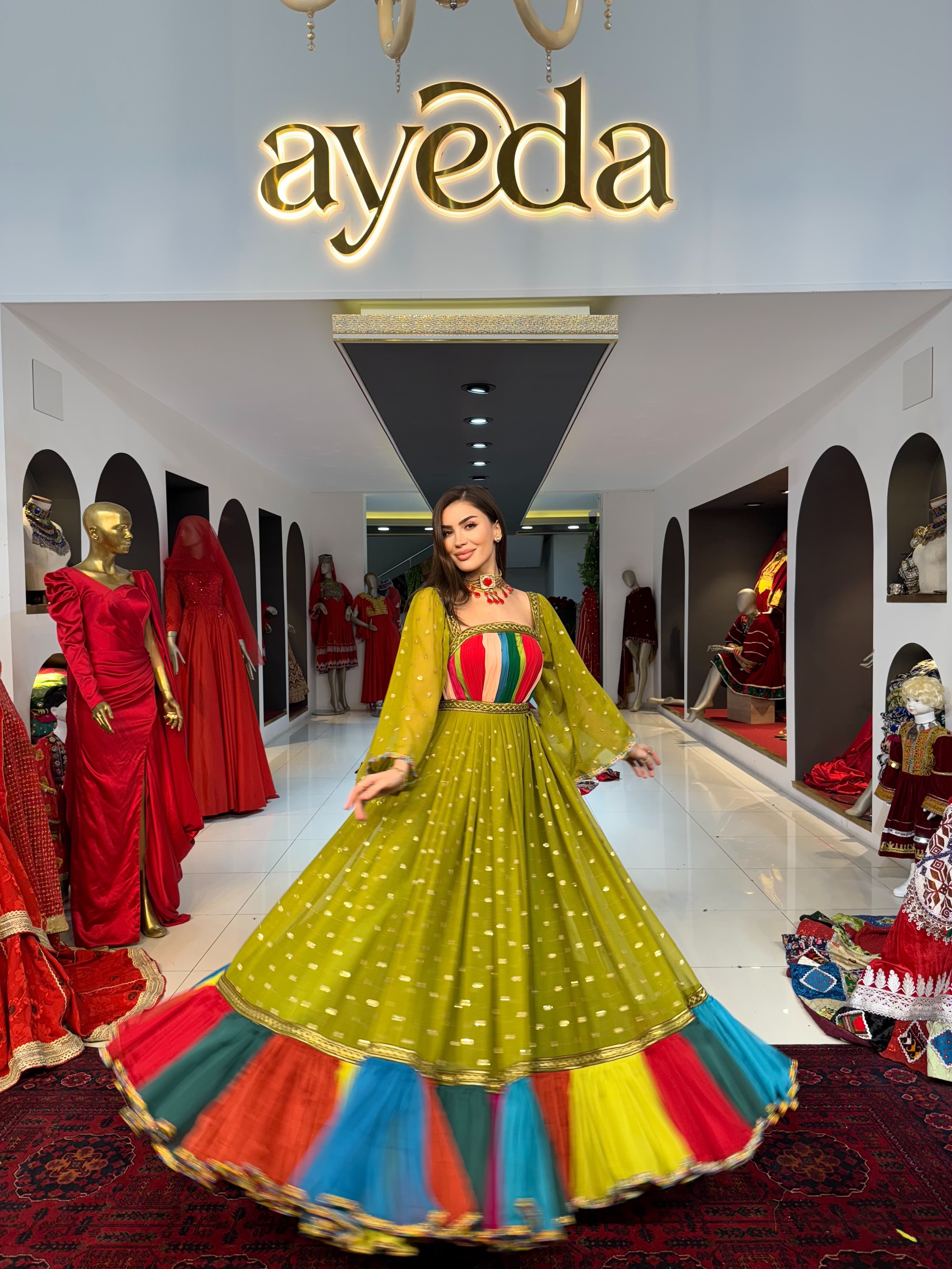 Multi-Color Afghan Wear