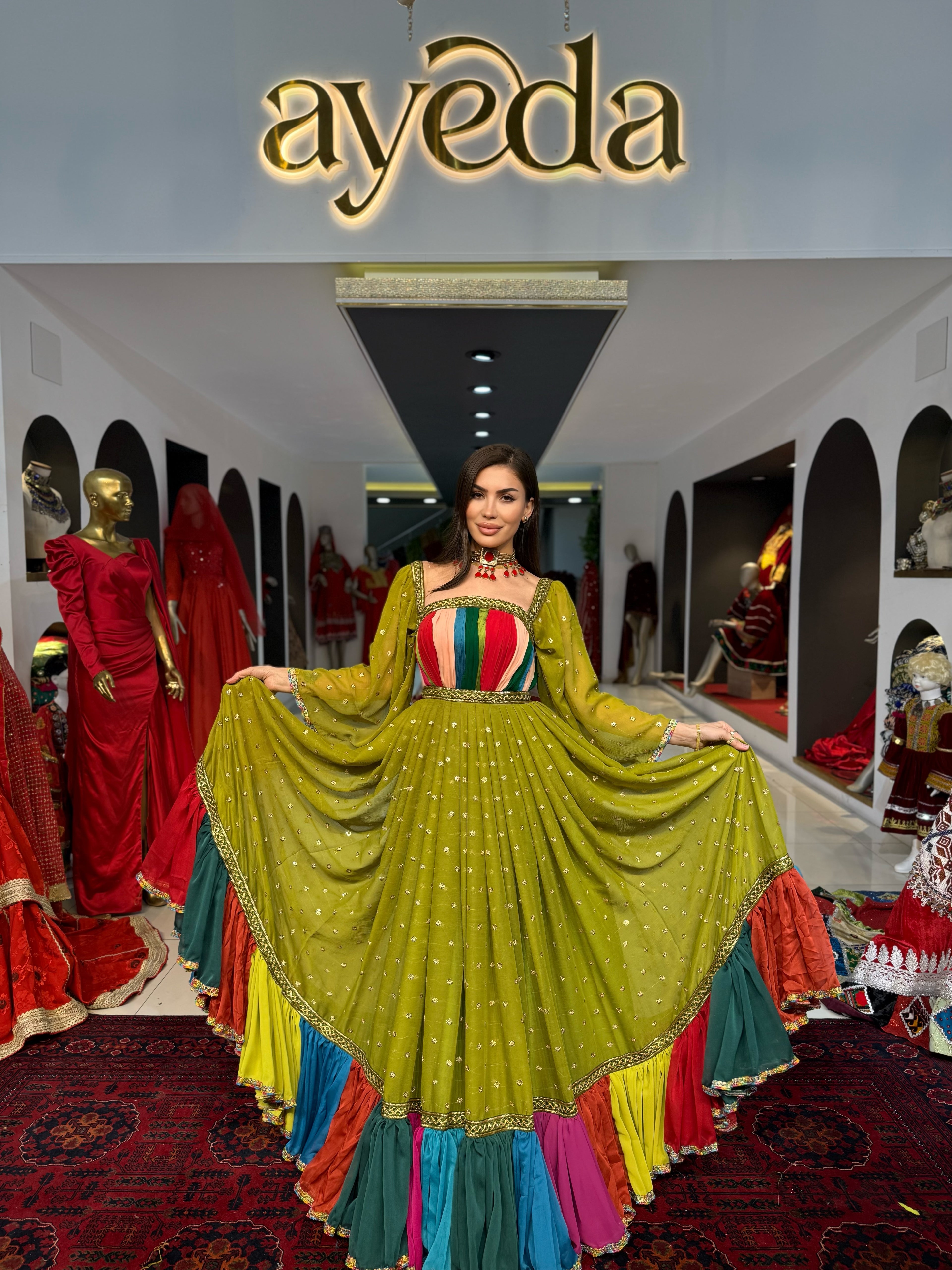 Multi-Color Afghan Wear