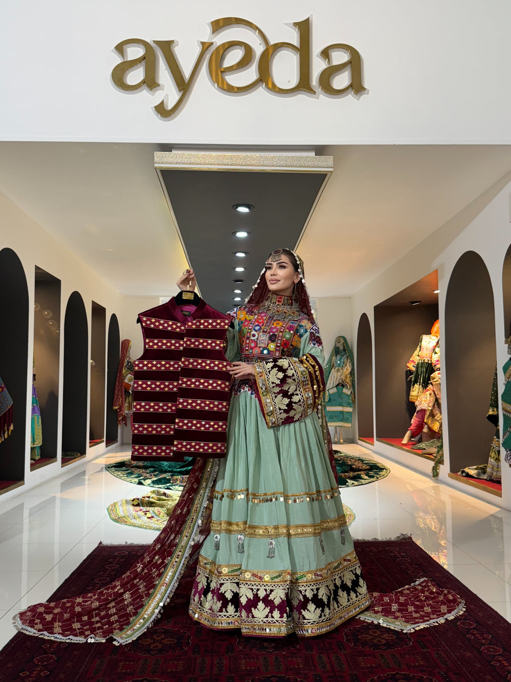 Kuchi Gown with Waistcoat