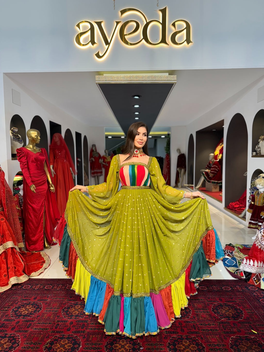 Multi-Color Afghan Wear
