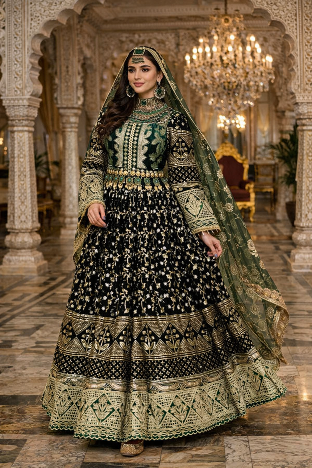 Multi-Color Afghan Kuchi Dress