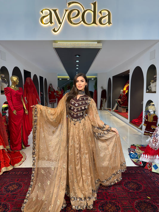 Golden Ethereal Gown