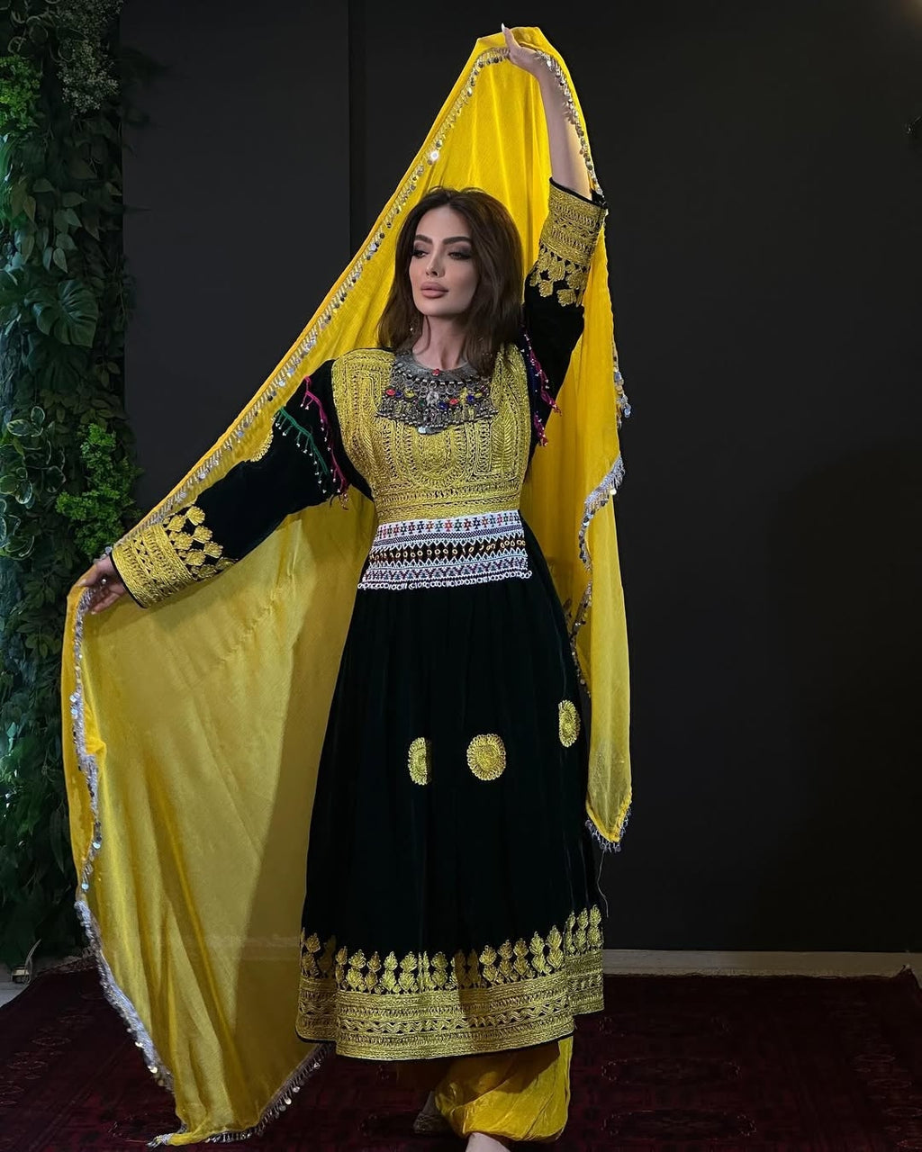The Kandahar Sun Bloom Gown