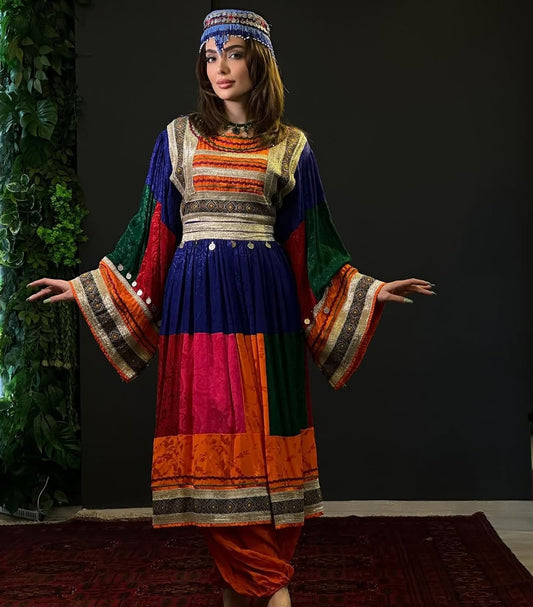 Afghan Kuchi Patchwork Dress
