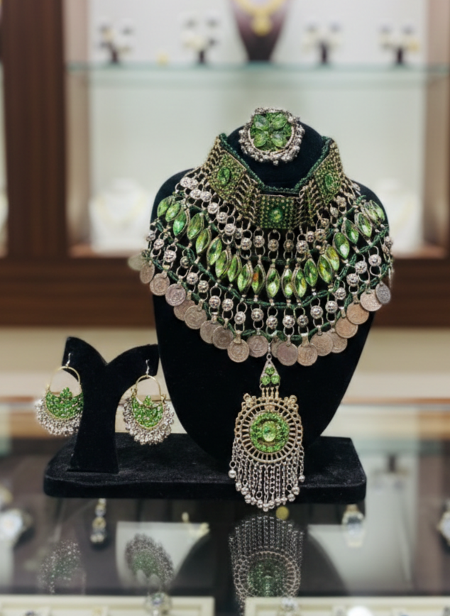 Green Jewelry Set