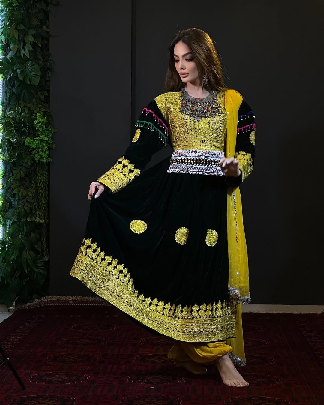 The Kandahar Sun Bloom Gown