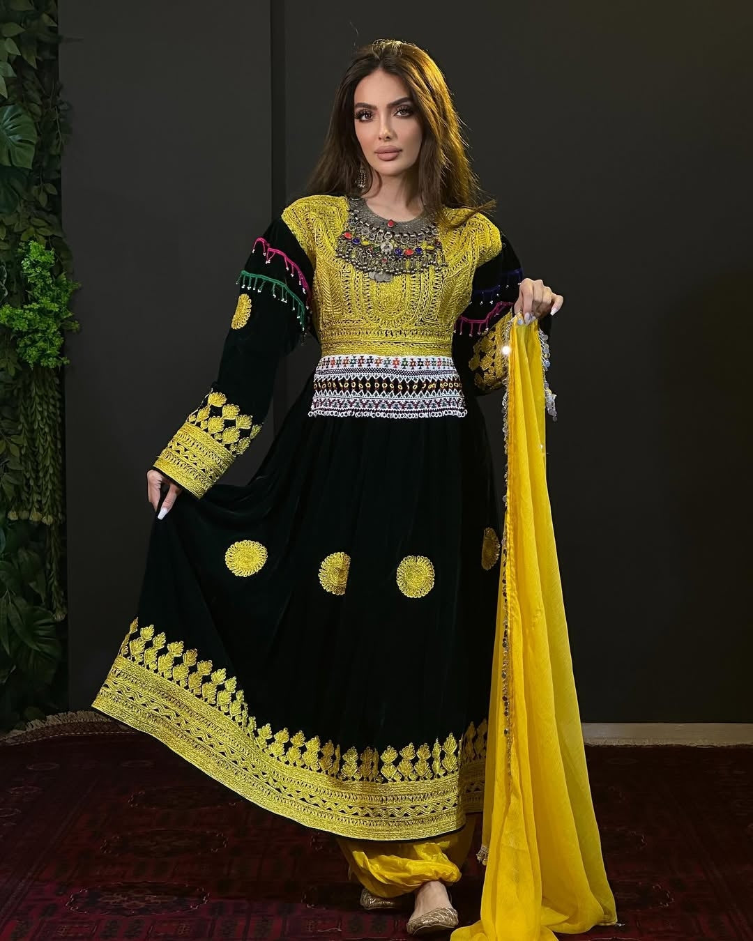 The Kandahar Sun Bloom Gown