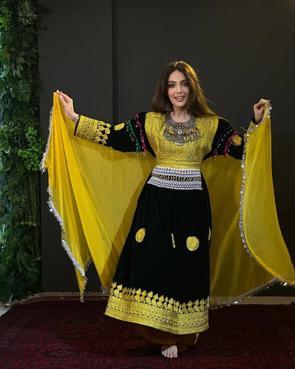 The Kandahar Sun Bloom Gown