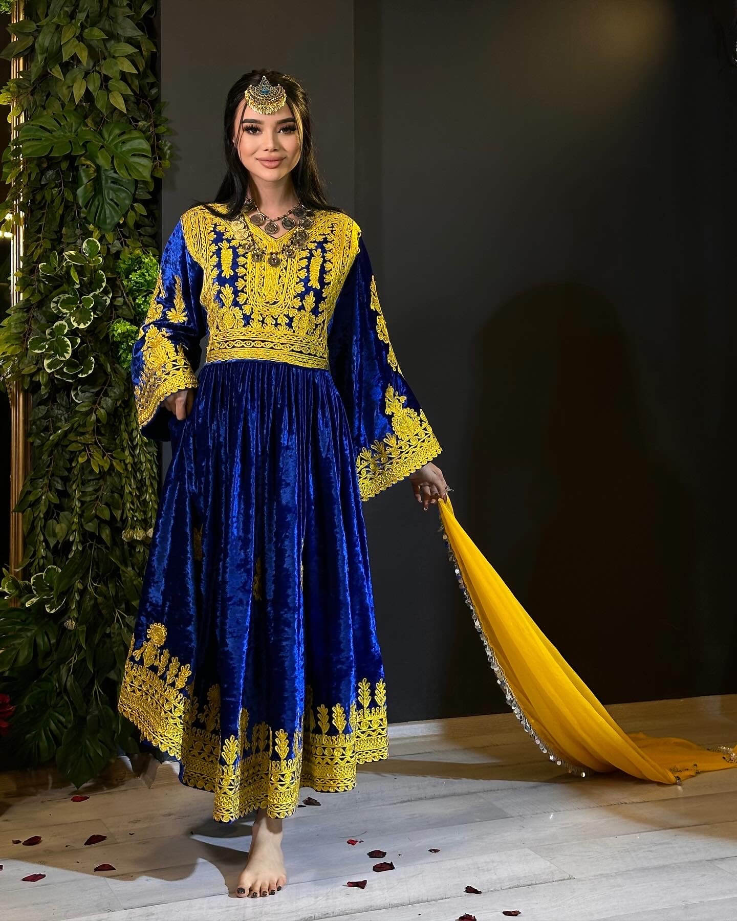 Royal Blue Afghani Gala Gown